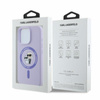Karl Lagerfeld Silicone Karl & Choupette Ring MagSafe - Etui iPhone 16 Pro (fioletowy) (KLHMP16LSCMKCRHU)