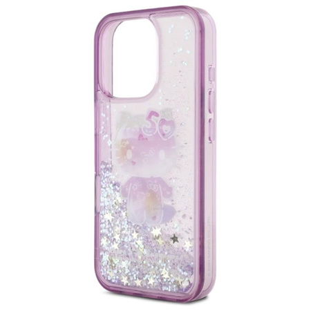 Hello Kitty Liquid Glitter 50TH Anniversary Party - Etui iPhone 16 Pro Max (fioletowy) (HKHCP16XL50PPU)