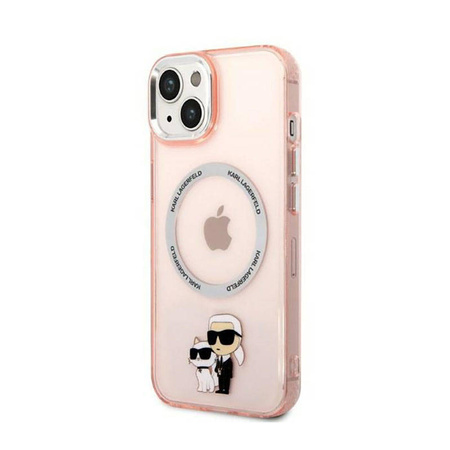 Karl Lagerfeld IML NFT Karl & Choupette MagSafe - Etui iPhone 14 (różowy) (KLHMP14SHNKCIP)