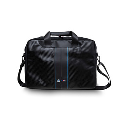 BMW Carbon Blue Stripes - Torba na notebooka 16" (czarny) (BMCB15COMSCAKL)