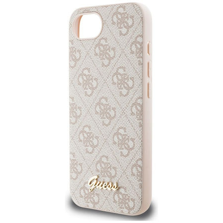 Guess 4G Script Logo MagSafe - Etui do iPhone 16e (różowy) (GUHMPSE4HG4SHP)