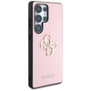 Guess Grained Big 4G Logo Small Classic Logo - Etui do Samsung Galaxy S25 Ultra (różowy) (GUHCS25LPGT4MBP)
