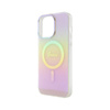 Guess IML Iridescent MagSafe - Etui iPhone 15 Pro (różowy) (GUHMP15LHITSP)