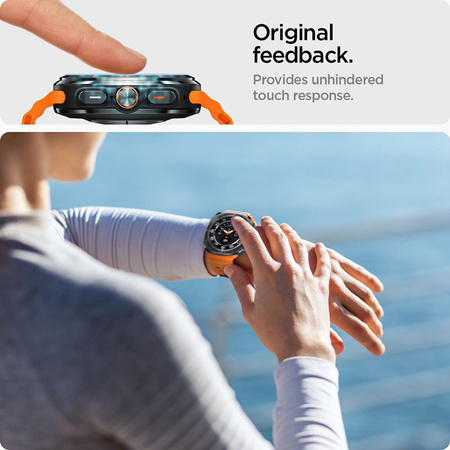 Spigen GLAS.TR EZ FIT 2-Pack - Szkło hartowane do Samsung Galaxy Watch Ultra 47 mm (2 szt) (AGL08349)
