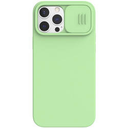 Nillkin CamShield Silky Magnetic - Etui Apple iPhone 13 Pro Max z osłoną aparatu (Mint Green) (IP67-23585)