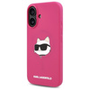 Karl Lagerfeld Silicone Choupette Head Print MagSafe - Etui iPhone 16 (fuksja) (KLHMP16SSCHPPLF)