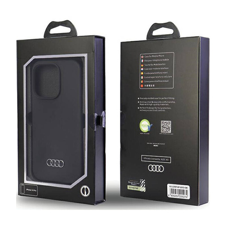 Audi Silicone Case - Etui iPhone 14 Pro (Czarny) (AU-LSRIP14P-Q3/D1-BK)