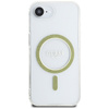 Guess IML Glitter Circle MagSafe - Etui do iPhone 16e (przezroczysty) (GUHMPSE4HFGERET)