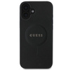 Guess Saffiano Classic Logo MagSafe - Etui iPhone 16 Plus (czarny) (GUHMP16MPSAHMCK)