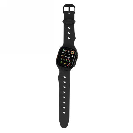 Decoded Silicone Ares Splice Band - silikonowy pasek do Apple Watch 44/46/49 mm (black) (D26AWS46ABS2BK)