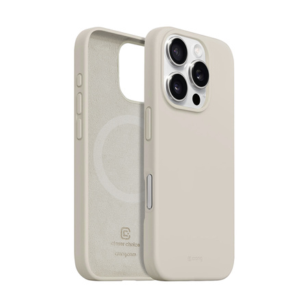 Crong Color Cover Magnetic - Etui iPhone 16 Pro Max MagSafe (kamienny beż) (CRGCOLRMIP1669PSTN)