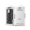 DKNY Leather Checkered Mono Pattern MagSafe - Etui iPhone 14 / 15 / 13 (czarny) (DKHMP14SPCPVSLK)