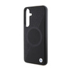 BMW Leather Half Textured & Circle MagSafe - Etui Samsung Galaxy S24 (czarny) (BMHMS24S23RTPK)