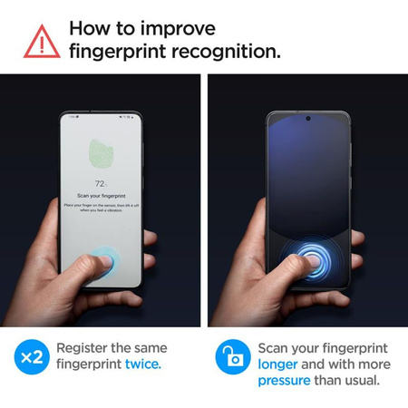 Spigen GLAS.TR EZ FIT 2-Pack - Szkło hartowane do Samsung Galaxy A56 5G / S24 FE (2 sztuki) (AGL08729)