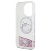 Hello Kitty Liquid Glitter Sweet Kitty Bows MagSafe - Etui iPhone 16 Pro Max (biały) (HKHMP16XLSWKH)