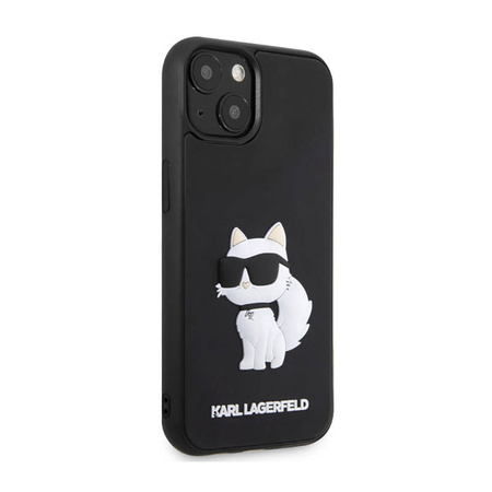 Karl Lagerfeld 3D Rubber NFT Choupette - Etui iPhone 14 (Czarny) (KLHCP14S3DRKHNK)