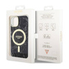 Guess Marble MagSafe - Etui iPhone 14 Plus (Czarny) (GUHMP14MPCUMAK)