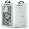Karl Lagerfeld IML Monogram Karl & Choupette Head MagSafe - Etui iPhone 16 Pro (czarny) (KLHMP16LHMCKMHK)