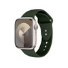 Crong Liquid - Pasek do Apple Watch 38/40/41/42 mm (zielony) (CRG-40LQB-OLV)