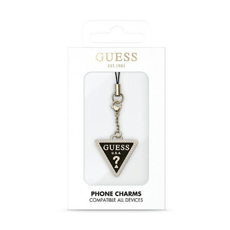 Guess Phone Strap Triangle Diamond Charm with Rhinestones - Zawieszka do telefonu (GUCPMTDCK)