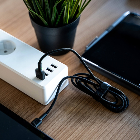 Green Cell Ray - Kabel Przewód USB - USB-C 120cm z zielonym podświetleniem LED i obsługą szybkiego ładowania Ultra Charge, QC 3.0 (KABGC06)