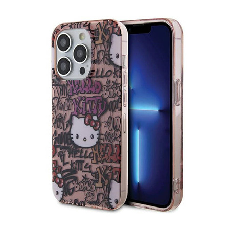 Hello Kitty IML Tags Graffiti - Etui iPhone 13 Pro (różowy) (HKHCP13LHDGPTP)