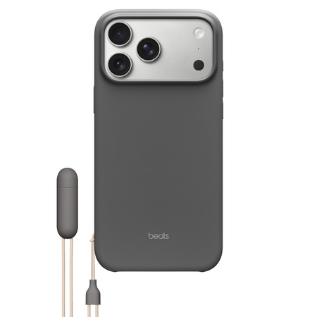 Apple Etui z podpórką Beats Kickstand zgodne z MagSafe i panelem Sterowanie aparatem do iPhone’a 17 Pro Max - szafirowy szary (MGY94LL/A)