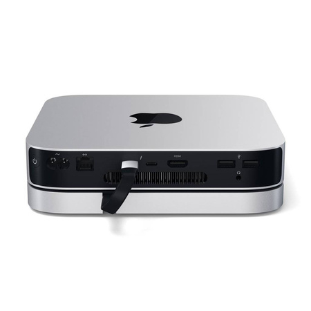 Satechi Podstawka-Hub do Mac Mini - 3 x USB 3.0, USB-C, audio jack, micro/SD - Srebrny (ST-ABHFS)