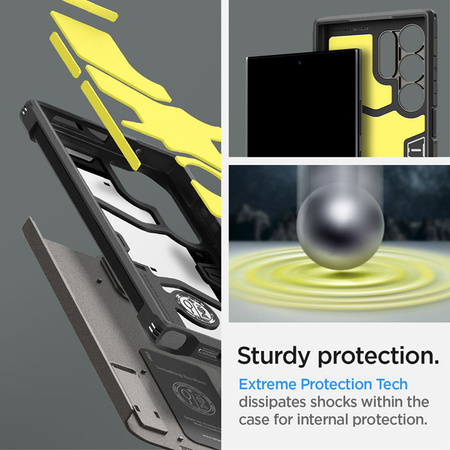 Spigen Tough Armor - Etui do Samsung Galaxy S24 Ultra (Gunmetal) (ACS07301)