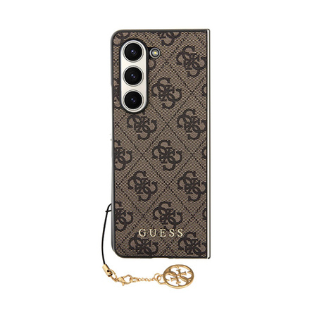 Guess 4G Charms Collection - Etui do Samsung Galaxy Z Fold 5 (brązowy) (GUHCZFD5GF4GBR)