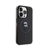Karl Lagerfeld IML Ikonik MagSafe - Etui iPhone 15 Pro (czarny) (KLHMP15LHFCKNOK)