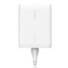 Belkin BoostCharge Pro - Ładowarka sieciowa Power Delivery, 4 porty USB-C, GaN, 200W - biała (WCH015VFWH)