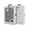 Karl Lagerfeld IML Crossbody Monogram Karl & Choupette Head MagSafe - Etui iPhone 15 / 14 / 13 (czarny) (KLHMP15SHCKCKLCK)