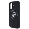 Karl Lagerfeld Silicone Karl & Choupette Ring MagSafe - Etui iPhone 16 (czarny) (KLHMP16SSCMKCRHK)