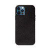 Crong Essential Cover Magnetic - Etui ze skóry iPhone 12 Pro Max MagSafe (czarny) (CRG-ESSM-IP1267-BLK)