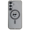 Karl Lagerfeld Button Choupette Head Printed Logo MagSafe - Etui Samsung Galaxy S25+ (czarny) (KLHMS25MHLSCHK)