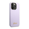 Guess Silicone Vintage - Etui iPhone 14 Pro (fioletowy) (GUHCP14LSLSMU)