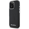 Karl Lagerfeld Saffiano Full Wrapped Elongated Metal Logo MagSafe - Etui do iPhone 16 Pro (czarny) (KLHMP16LPSAFWMCK)
