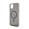 Karl Lagerfeld Karl & Choupette Glitter Magsafe - Etui iPhone 15 (czarny) (KLHMP15SHGKCNOK)