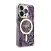 Guess Leopard MagSafe - Etui iPhone 14 Pro (Różowy) (GUHMP14LHLEOPWP)