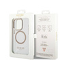 Guess Metal Outline Magsafe - Etui iPhone 14 Pro (przezroczysty / złoty) (GUHMP14LHTRMD)