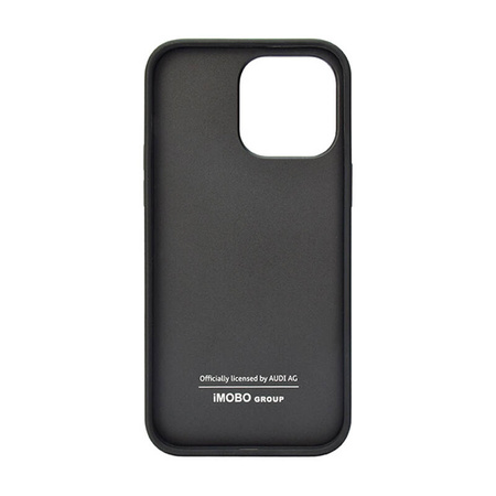 Audi Genuine Leather - Etui iPhone 14 Pro Max (Czarny) (AU-TPUPCIP14PM-Q8/D1-BK)