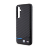 BMW Leather Carbon Blue Line - Etui Samsung Galaxy S23 FE (czarny) (BMHCS23FE22NBCK)