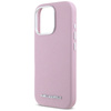 Karl Lagerfeld Saffiano Full Wrapped Elongated Metal Logo MagSafe - Etui do iPhone 16 Pro Max (różowy) (KLHMP16XPSAFWMCP)