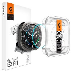 Spigen GLAS.TR EZ FIT 2-Pack - Szkło hartowane do Samsung Galaxy Watch Ultra 47 mm (2 szt) (AGL08349)