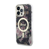 Guess Flower MagSafe - Etui iPhone 14 Pro Max (Czarny) (GUHMP14XHCFWSK)