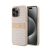 DKNY Leather Mono Stripe & Metal Logo - Etui iPhone 15 Pro Max (różowy) (DKHCP15XPRTHSLP)