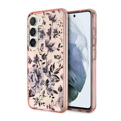Guess Flower Collection - Etui Samsung Galaxy S23+ (różowy) (GUHCS23MHCFWSP)