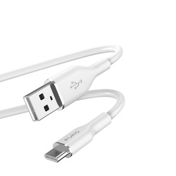 PURO ICON Soft Cable – Kabel USB-A do USB-C 1.5 m (White) (PUUSBCICONWHI)