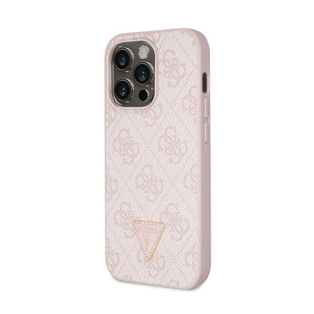 Guess Crossbody 4G Metal Logo - Etui iPhone 14 Pro (różowy) (GUHCP14LP4TDSCPP)